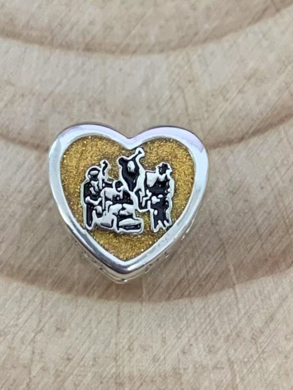 Pandora New Orleans Exclusive Travel Heart Charm Pendant, S925 Silver Jewelry